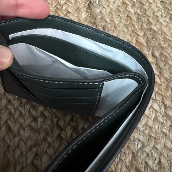 NWT Coach 3-In-1 Wallet Printed Coated Canvas Monogram Amazon Green - Picture 4 of 9